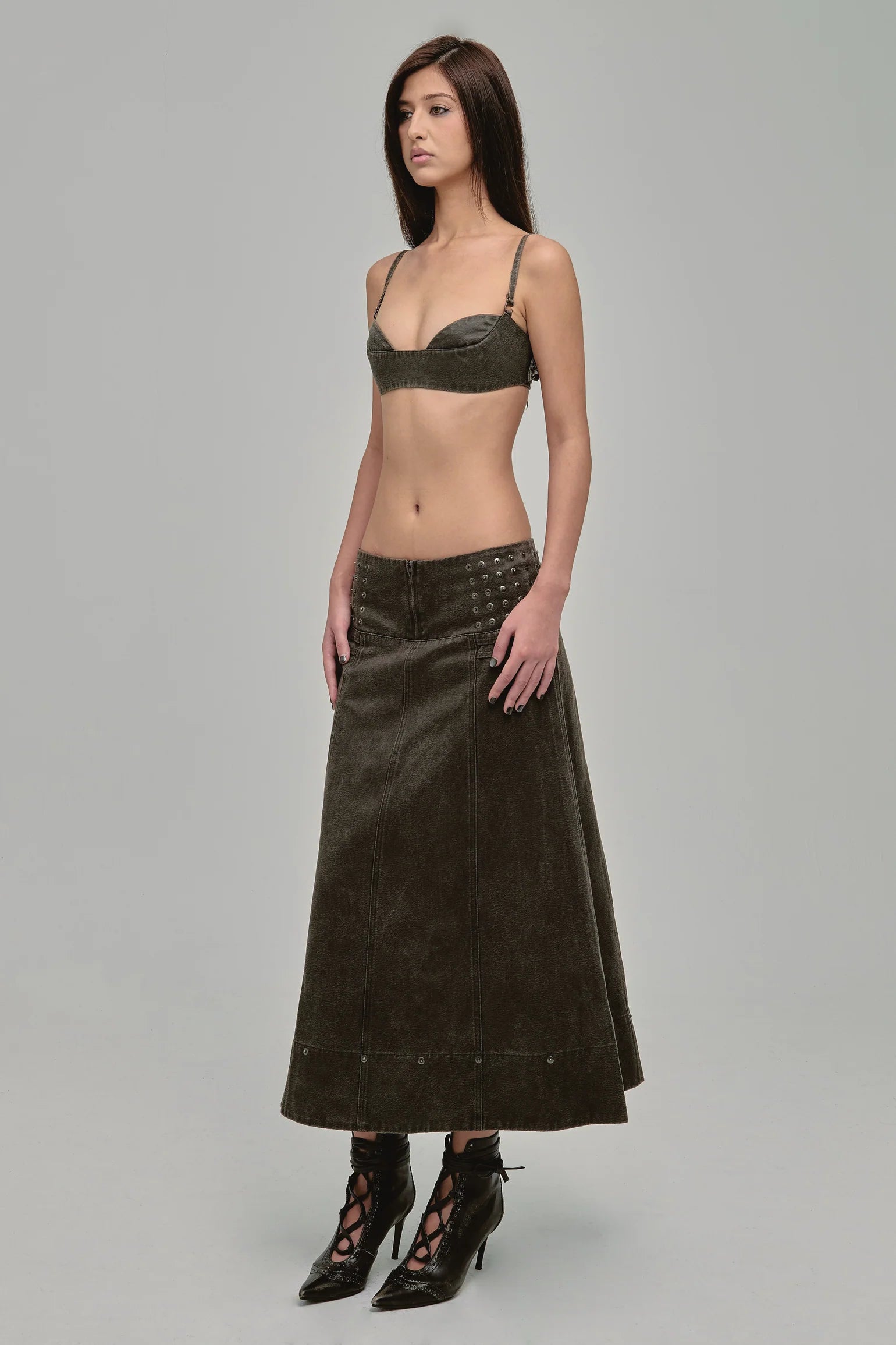 Ammo Maxi Skirt (Coal)
