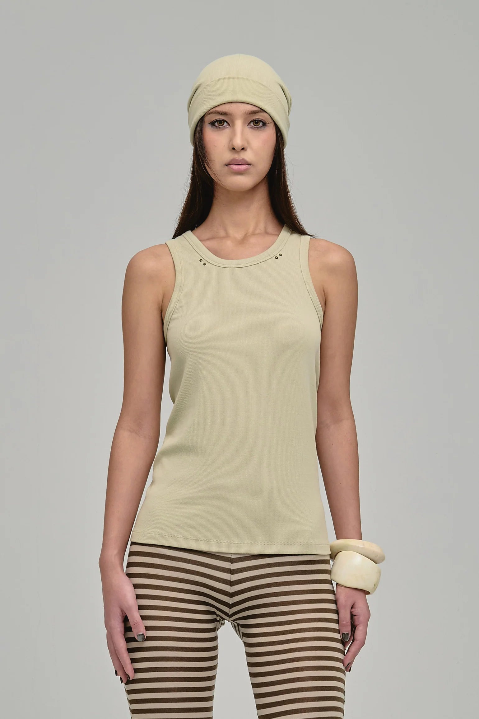 Pierce Tank (Beige)