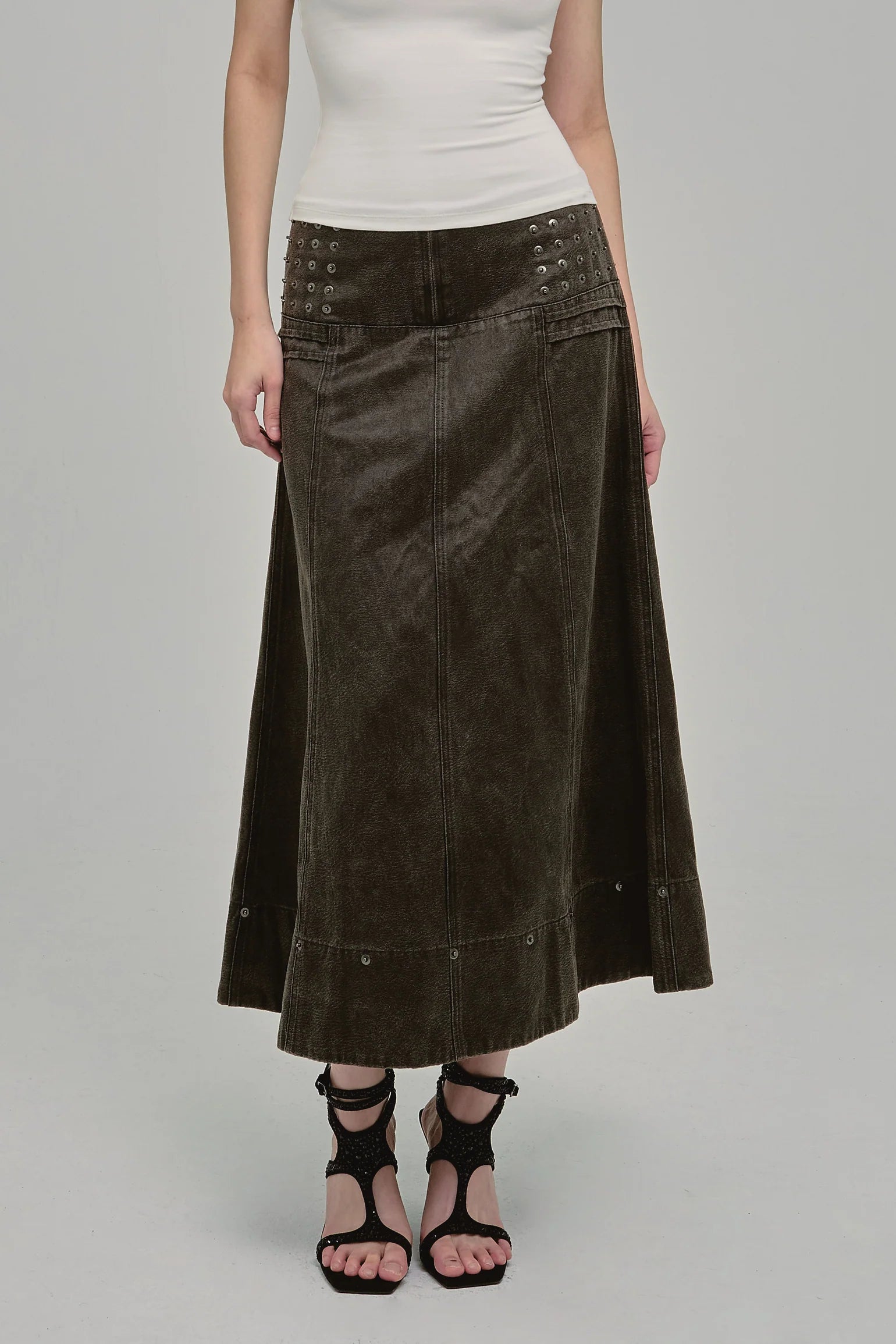 Ammo Maxi Skirt (Coal)