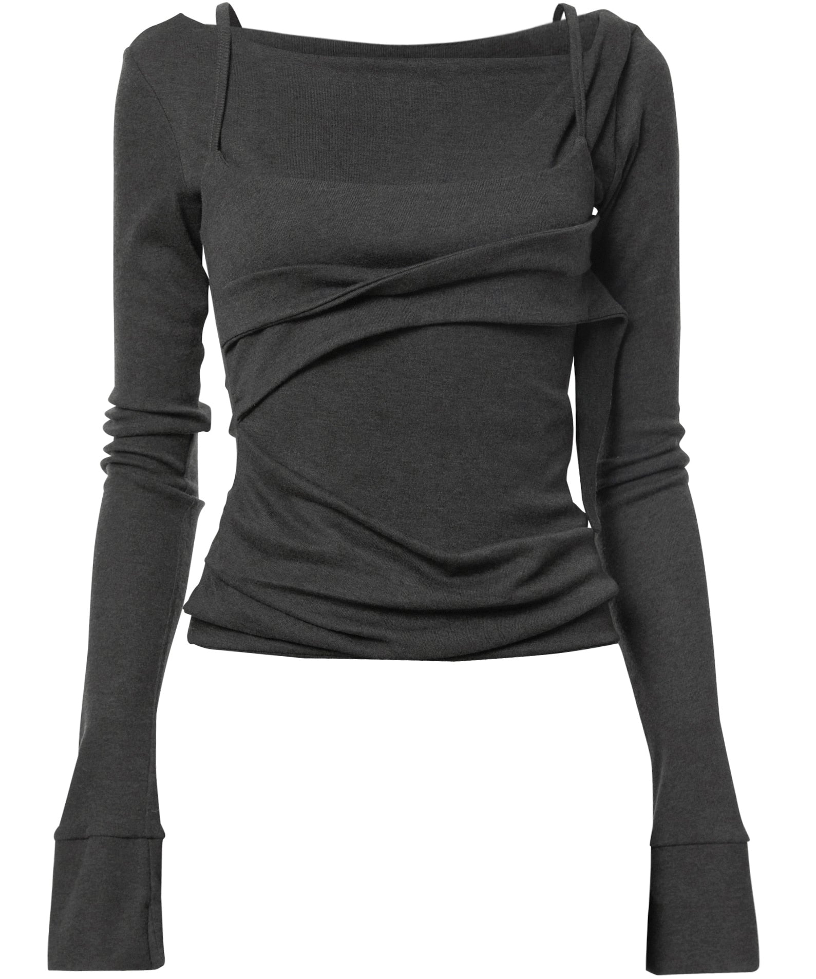 Layered Bustier Long Sleeve
