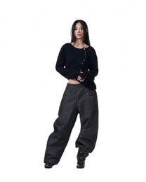 Button Engineered Jeans