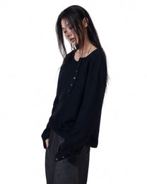 Henley Crop (Black) *BACKORDER