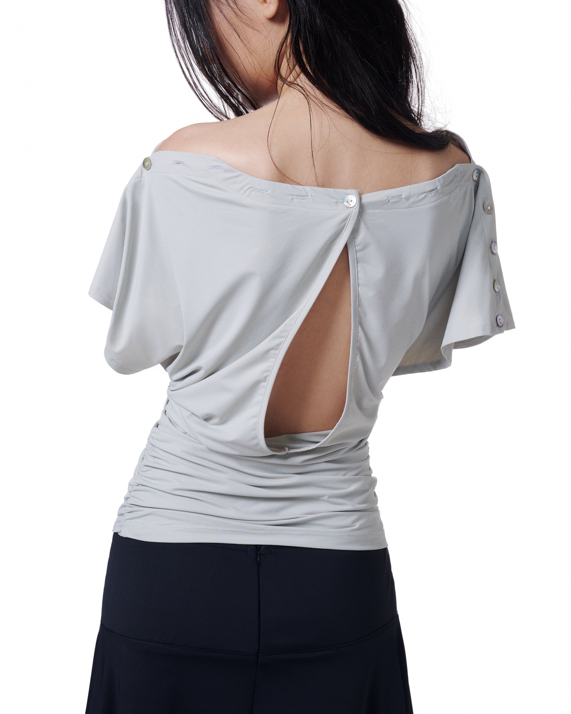 Opal Shell Top (Grey)