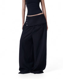 Wrapped Pinstripe Pants