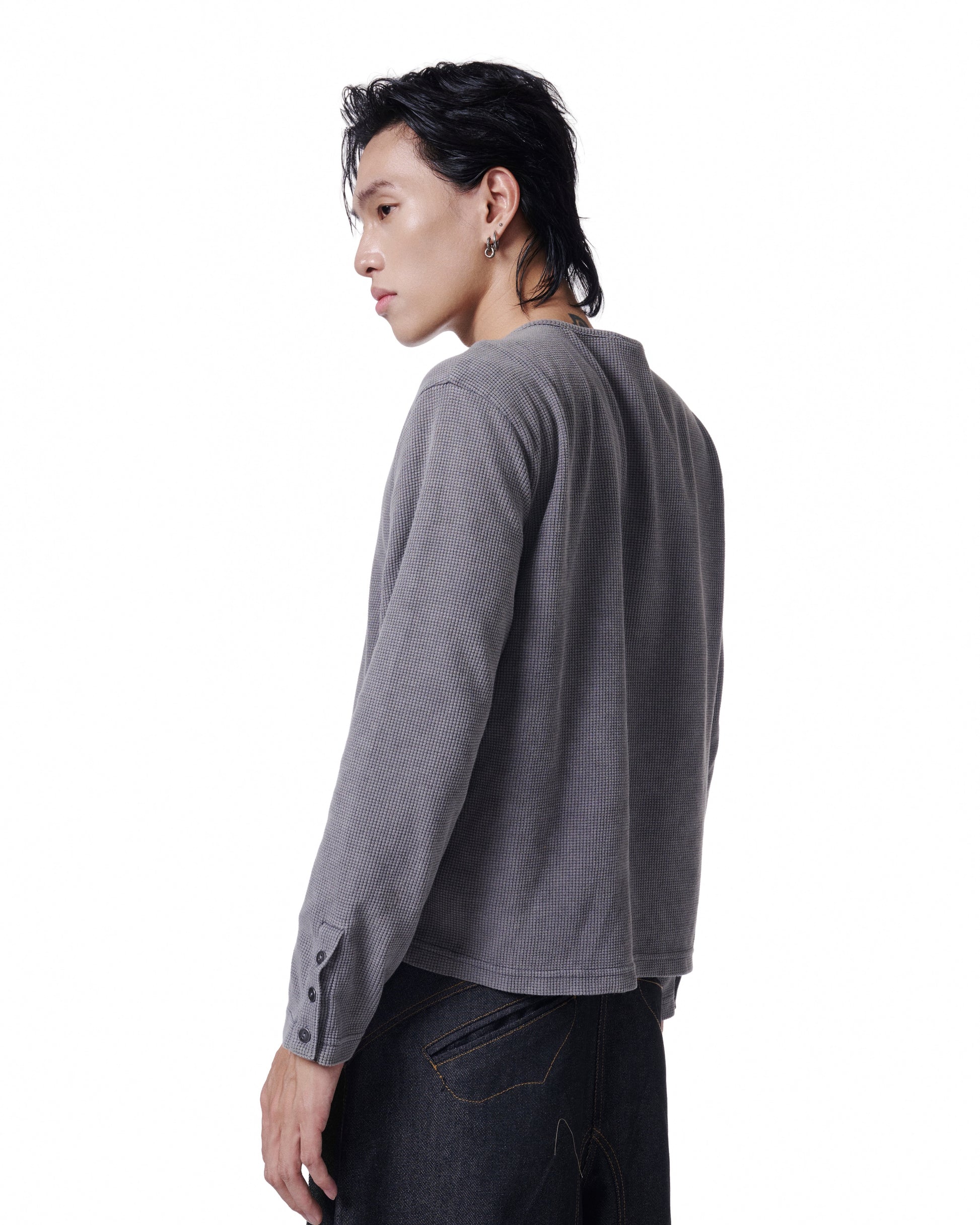 Henley Crop (Charcoal)