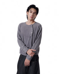 Henley Crop (Charcoal)