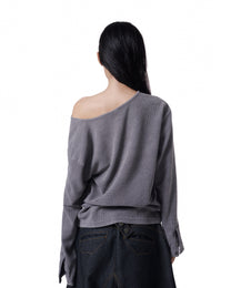 Henley Crop (Charcoal)
