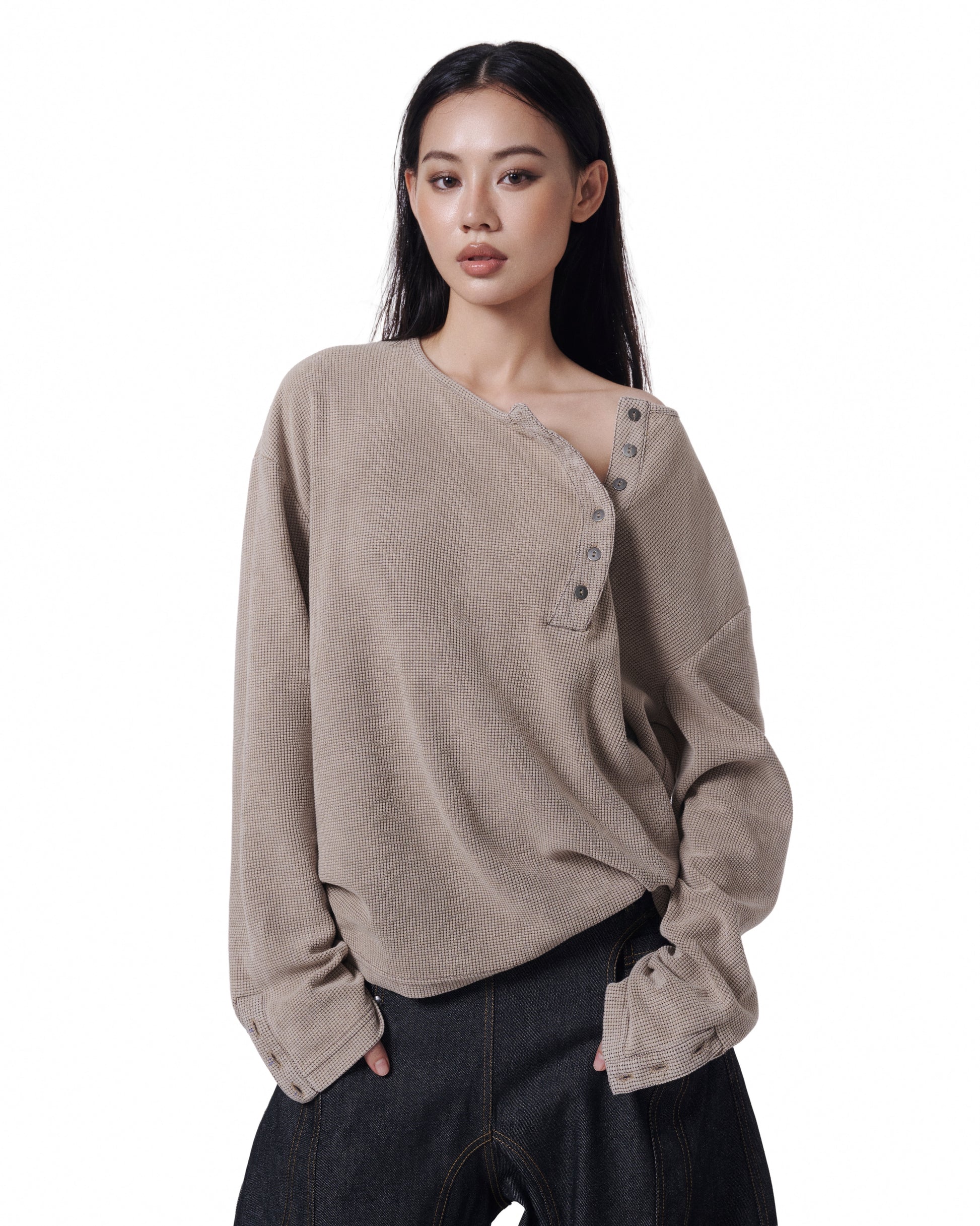 Henley Crop (Sand Cream)