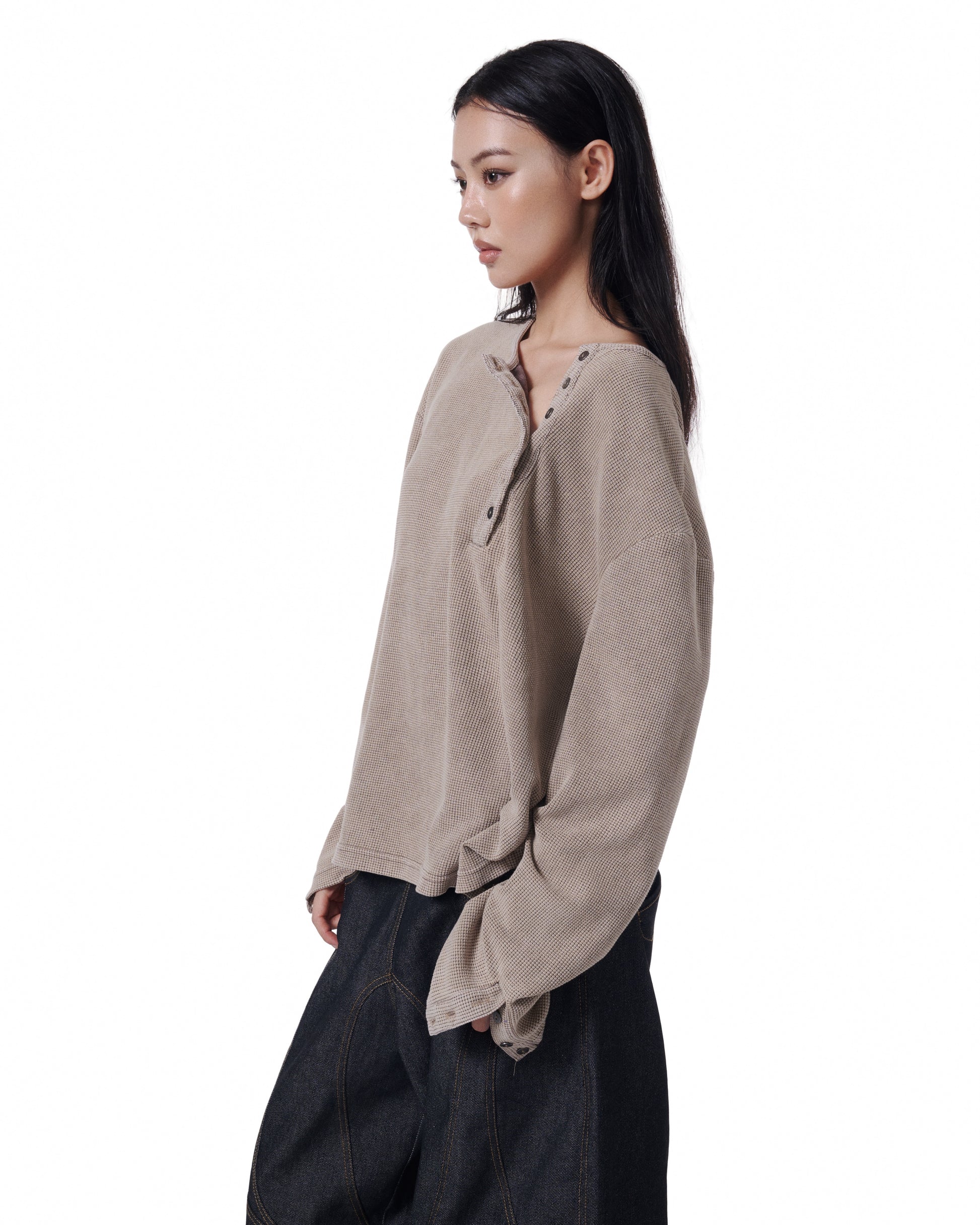 Henley Crop (Sand Cream)