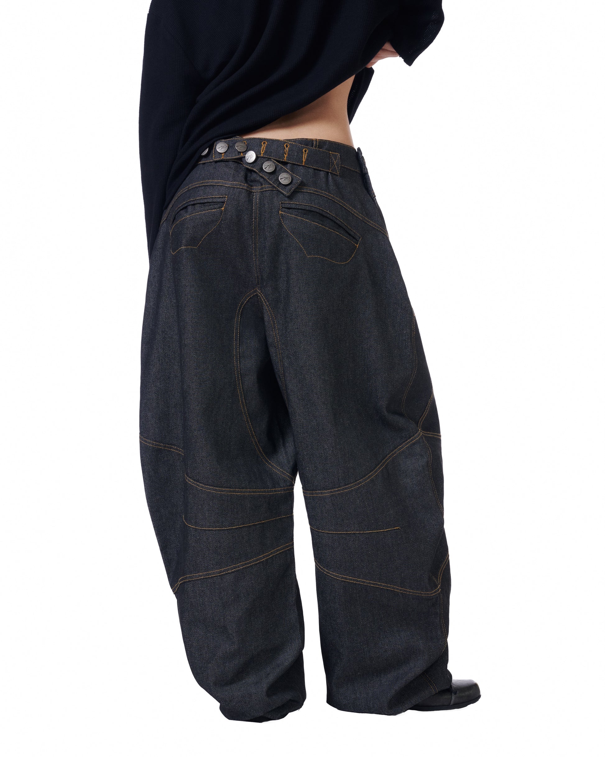 Button Engineered Jeans