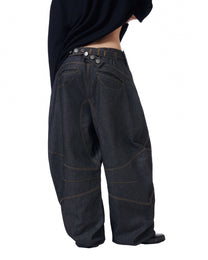 Button Engineered Jeans