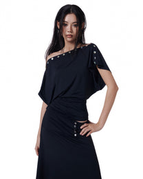 Opal Shell Top (Black)