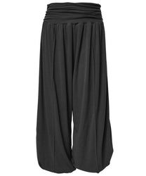 Wide Capri Pants (Black)
