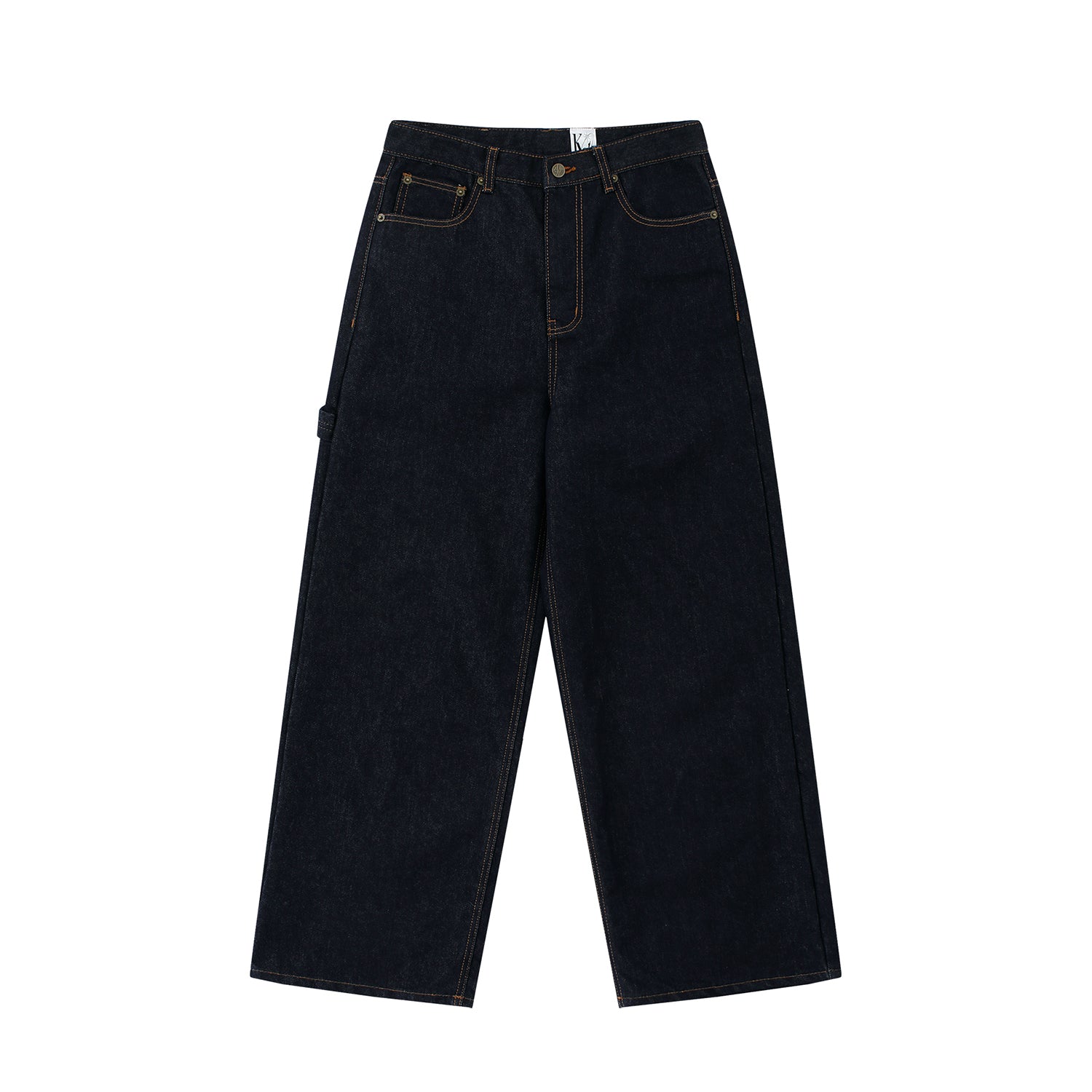 Embroidered Nonfade Denim Pants