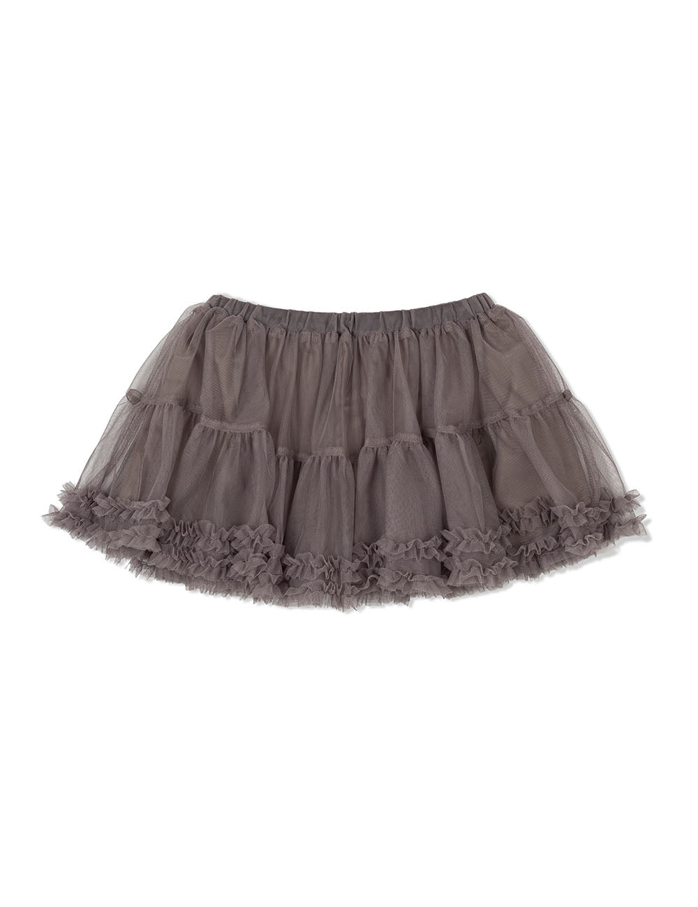 MESH FRILL CANCAN SKIRT (BLACK)