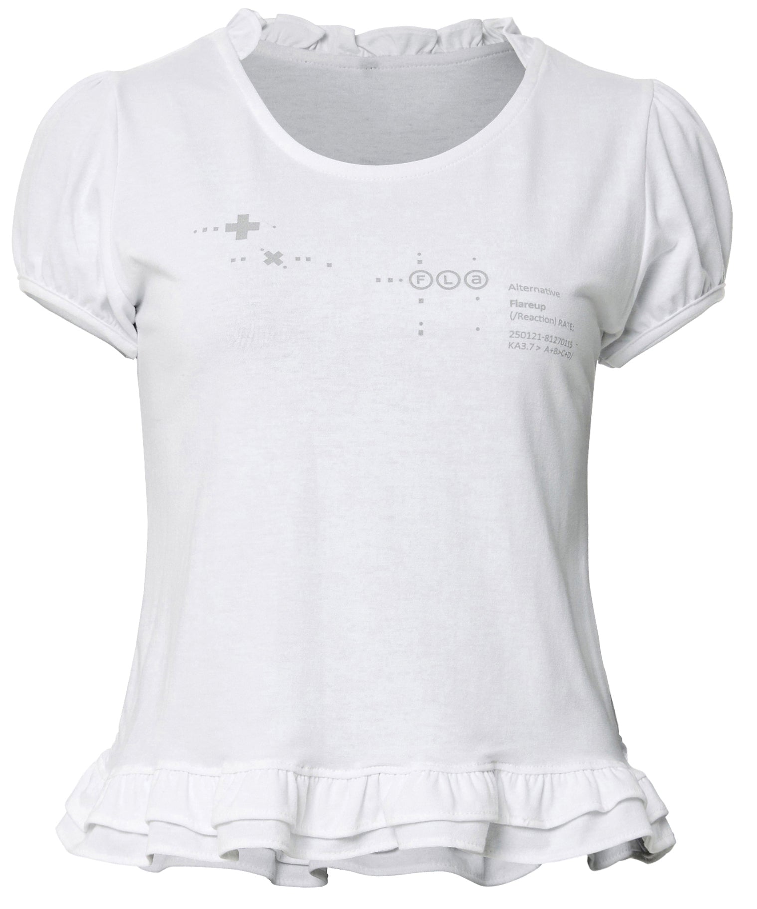 Muta Frill Puff T-Shirt (White)