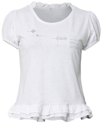 Muta Frill Puff T-Shirt (White)