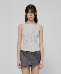 Asymmetric Snap Hoodie