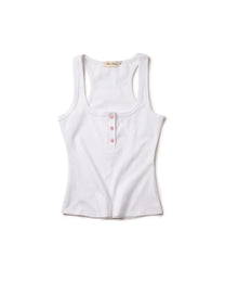 Tank Heart Henley (White)