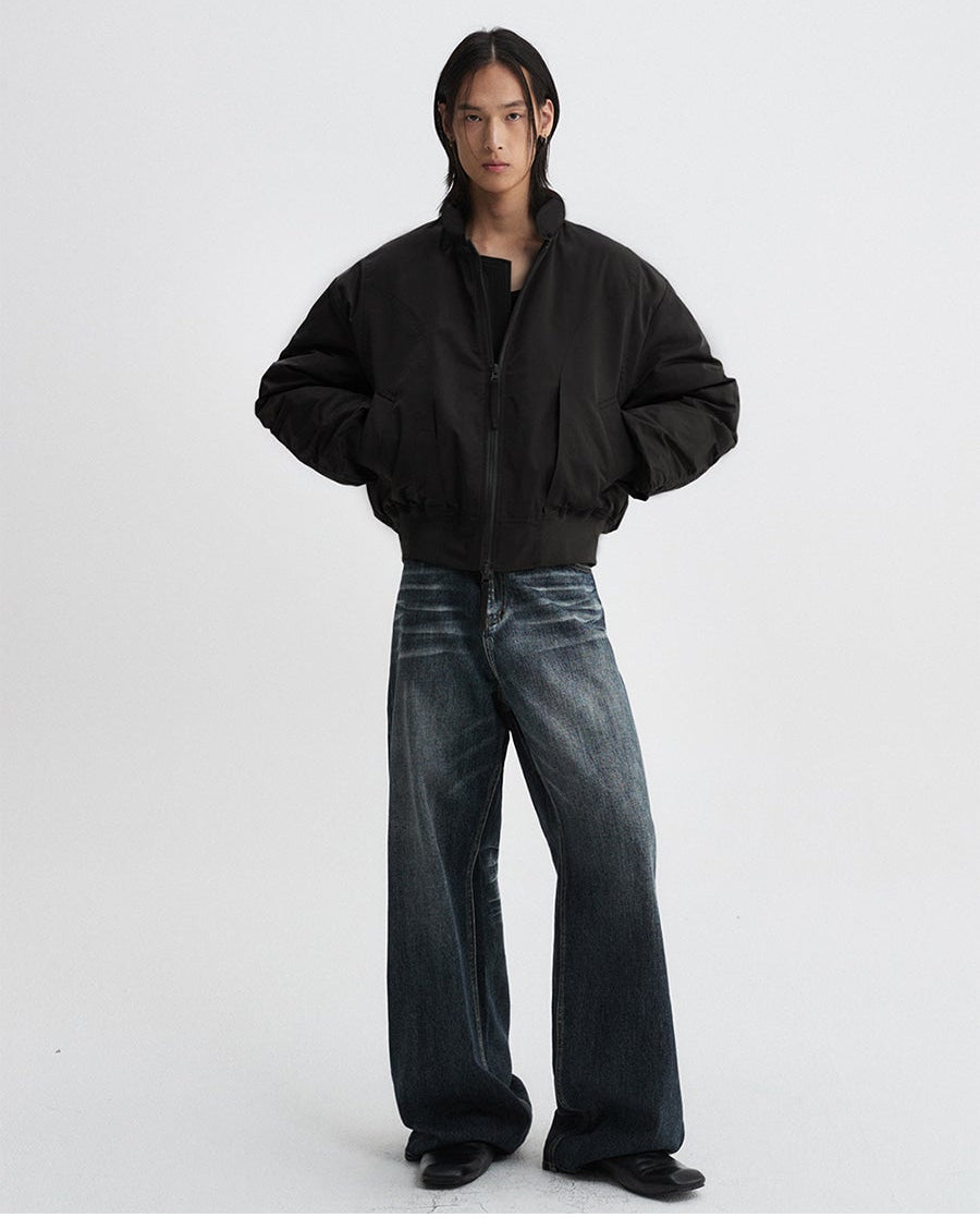 Legacy Wide Denim Pants (Dark Blue)