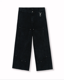 Calf Denim Black