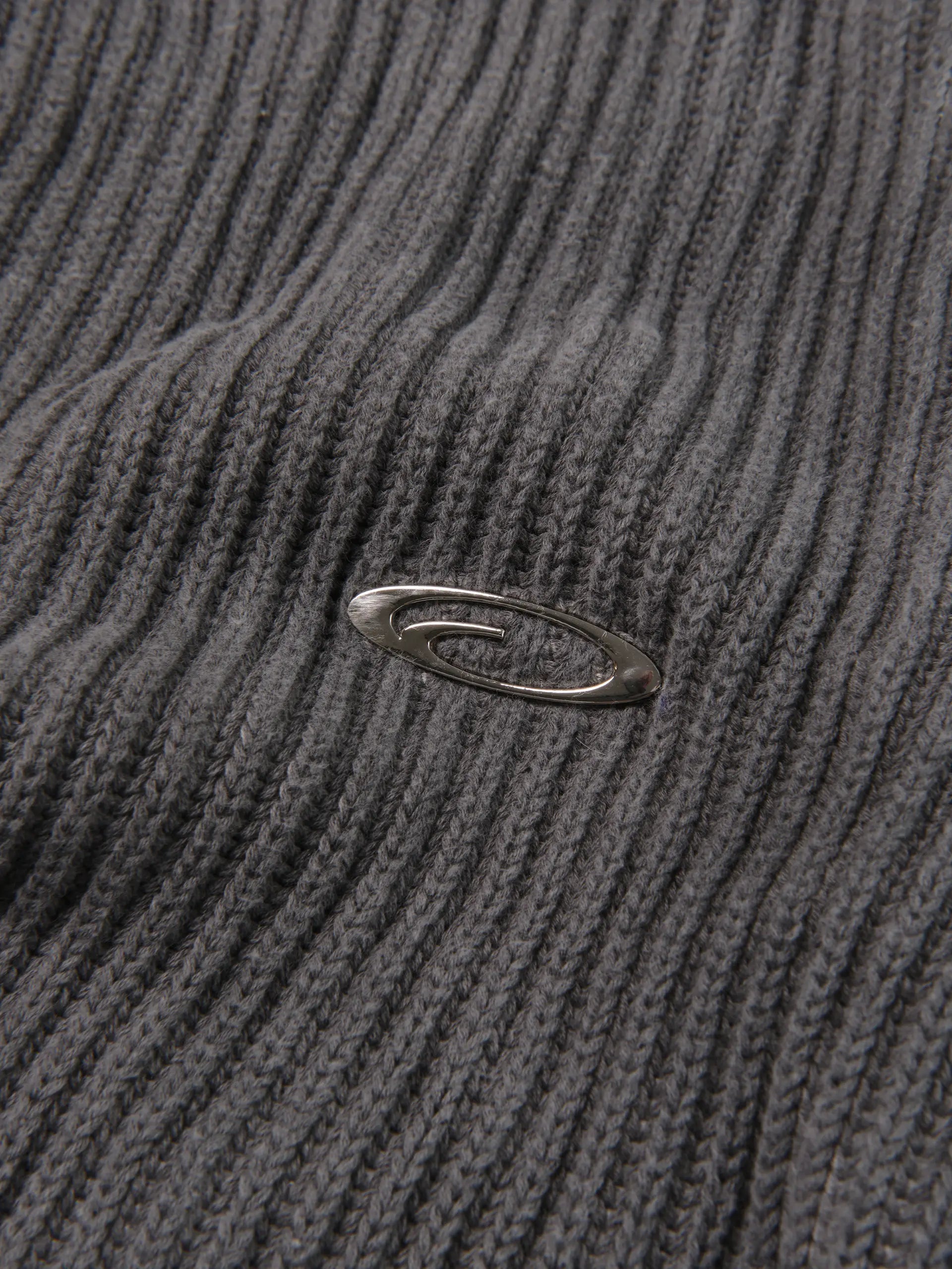 FRAGILE® Dark Dyed Knit Sweater