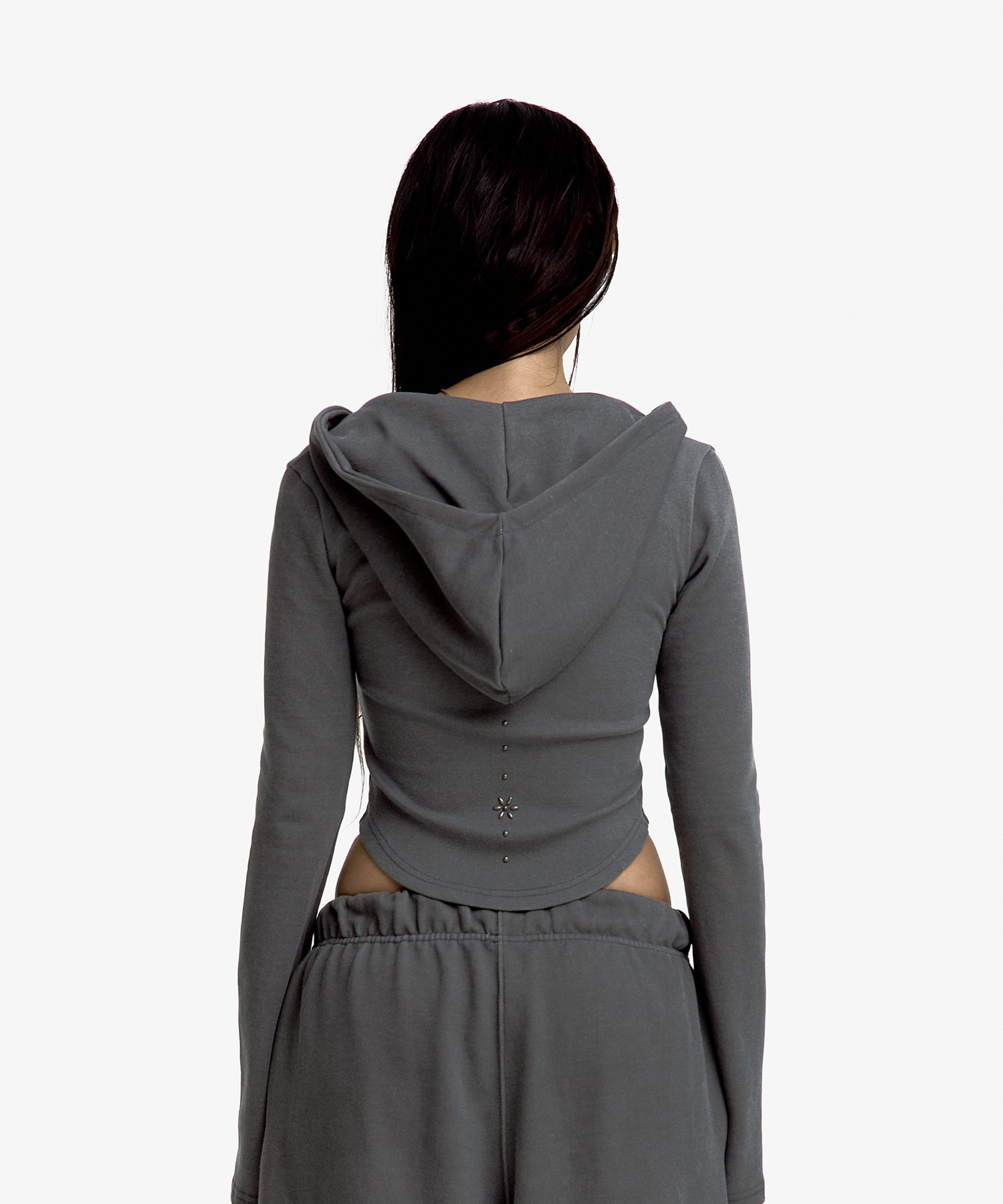 Kashiko Comfy : Monk hood zip-up