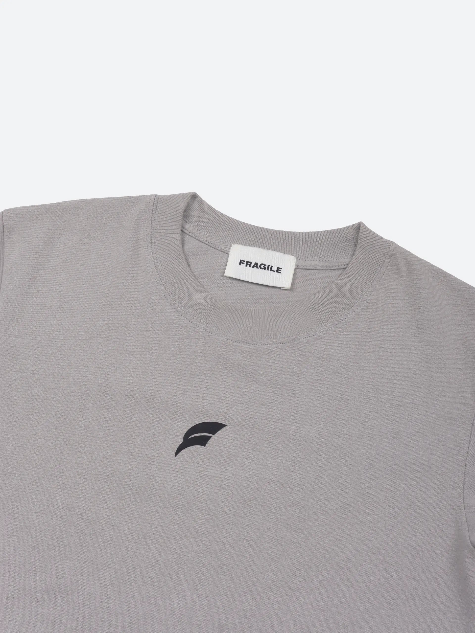 FRAGILE® Light Gray Paneled T-Shirt