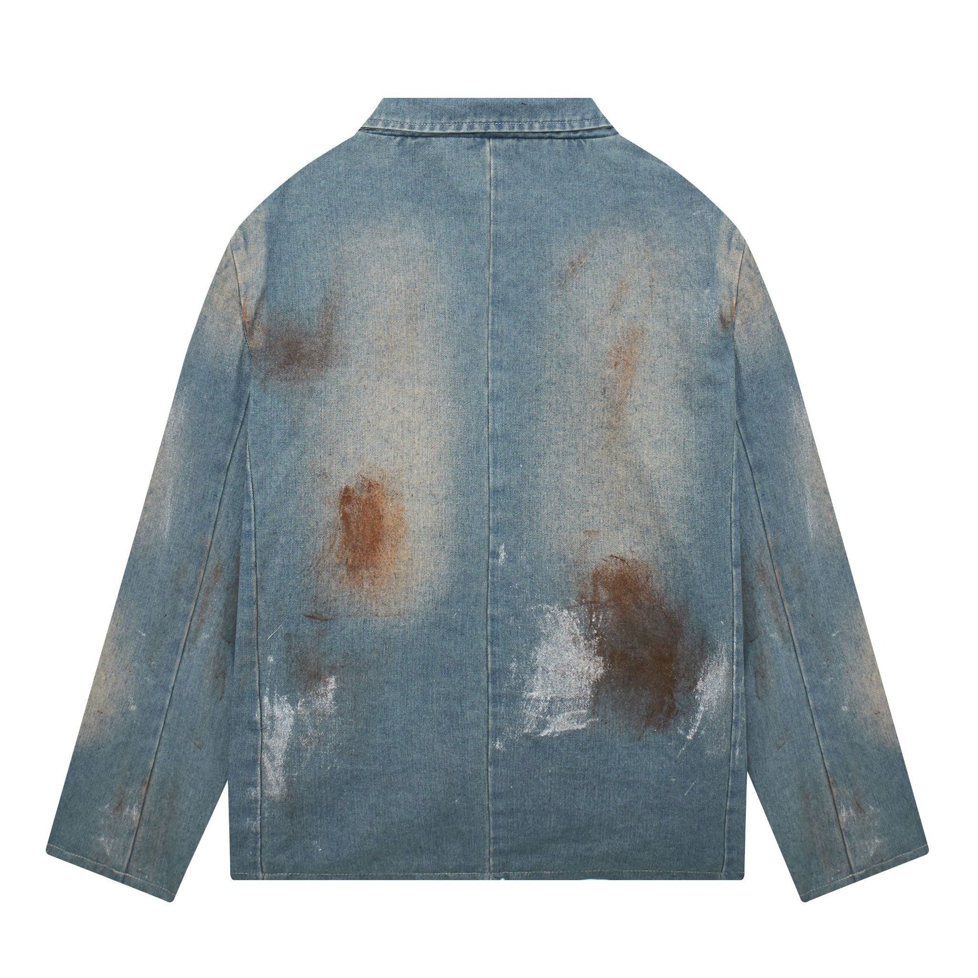 Bleu Washed Oversized Blazer