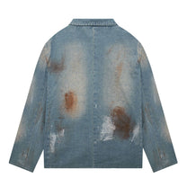 Bleu Washed Oversized Blazer