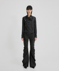 Asymmetrical Biker Jacket (Black)