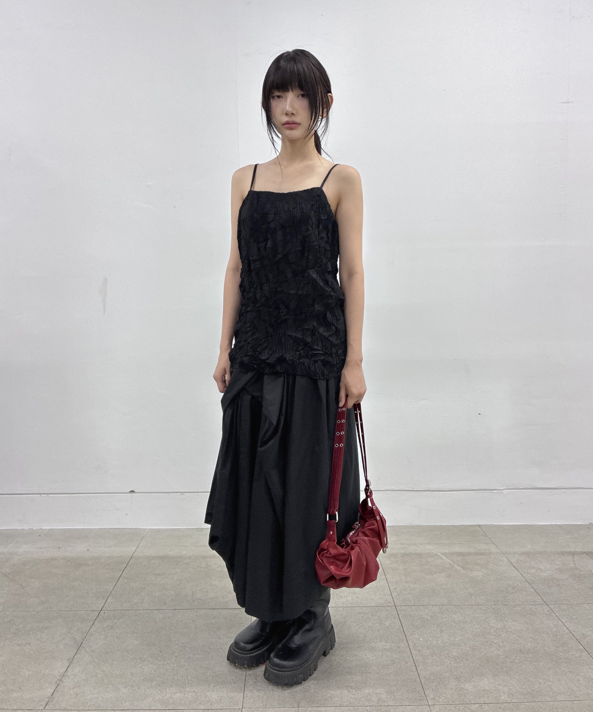 Organic Wrinkle Sleeveless (Black)