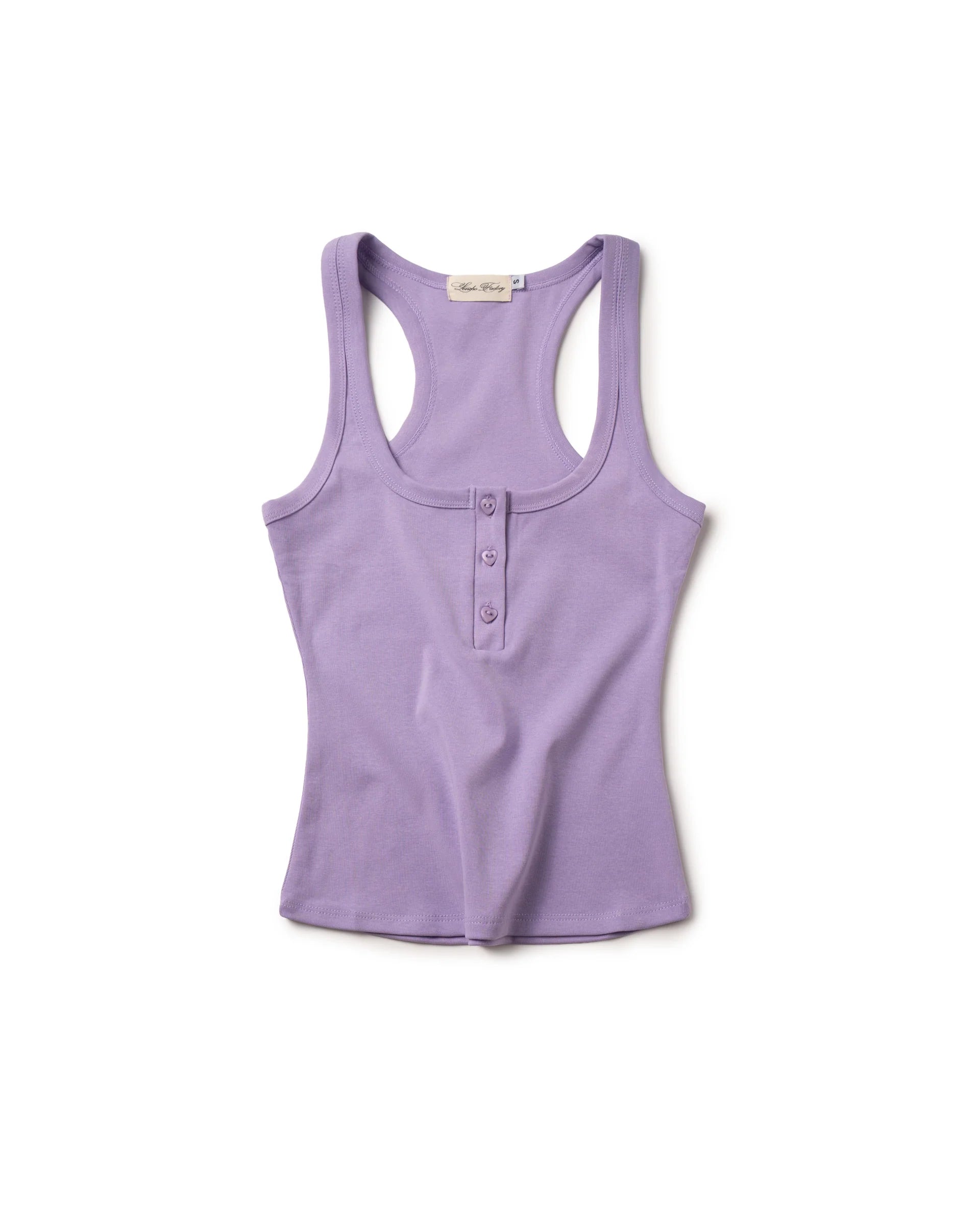 Tank Heart Henley (Purple)