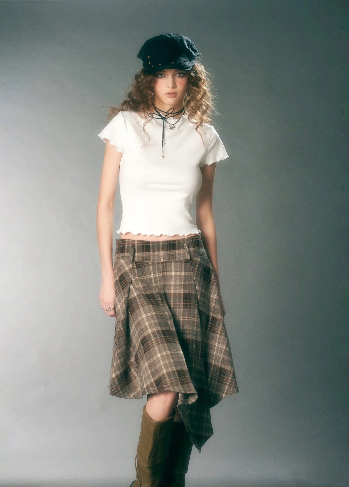 Clover Skirt (Brown)