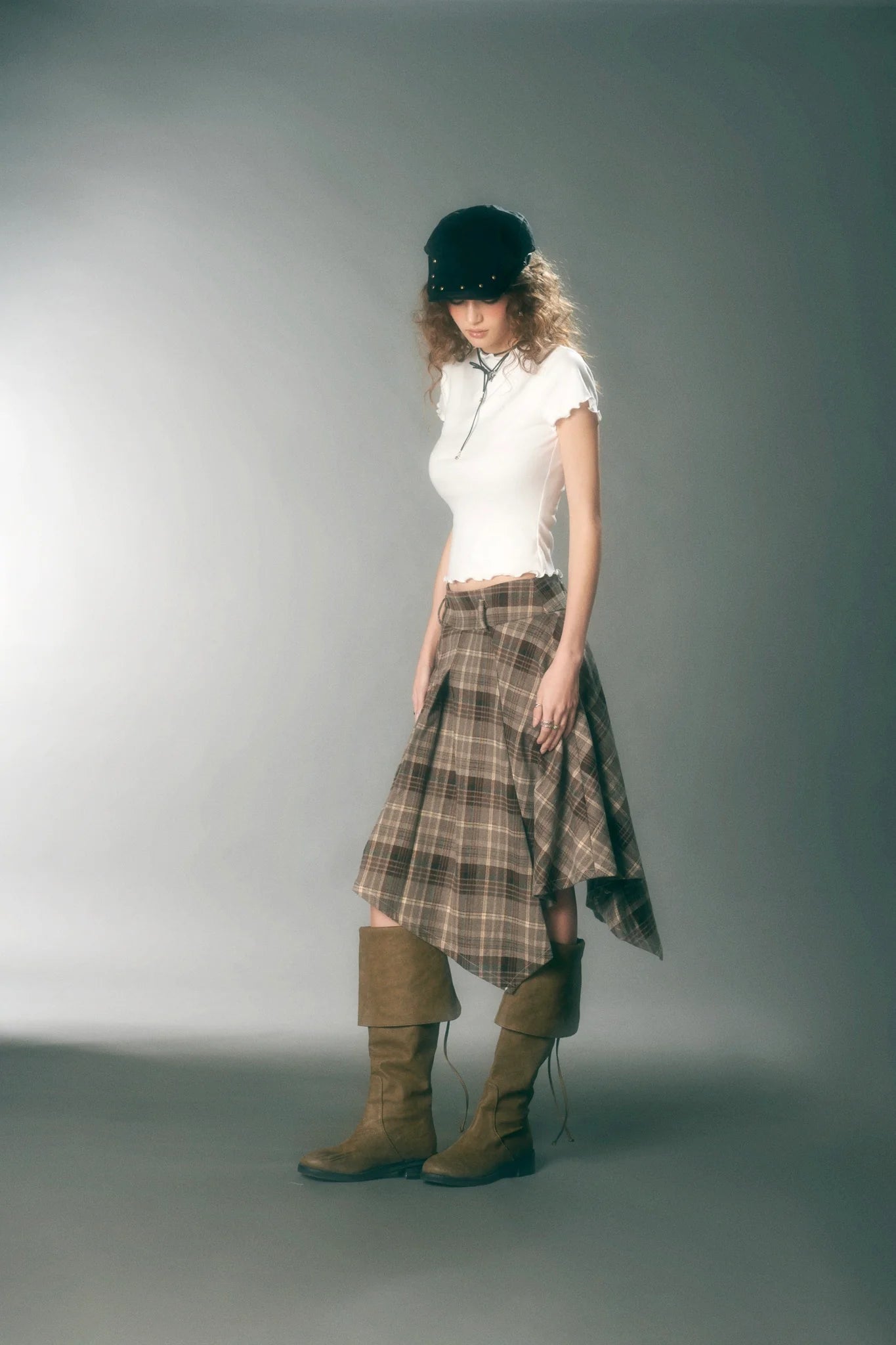 Clover Skirt (Brown)