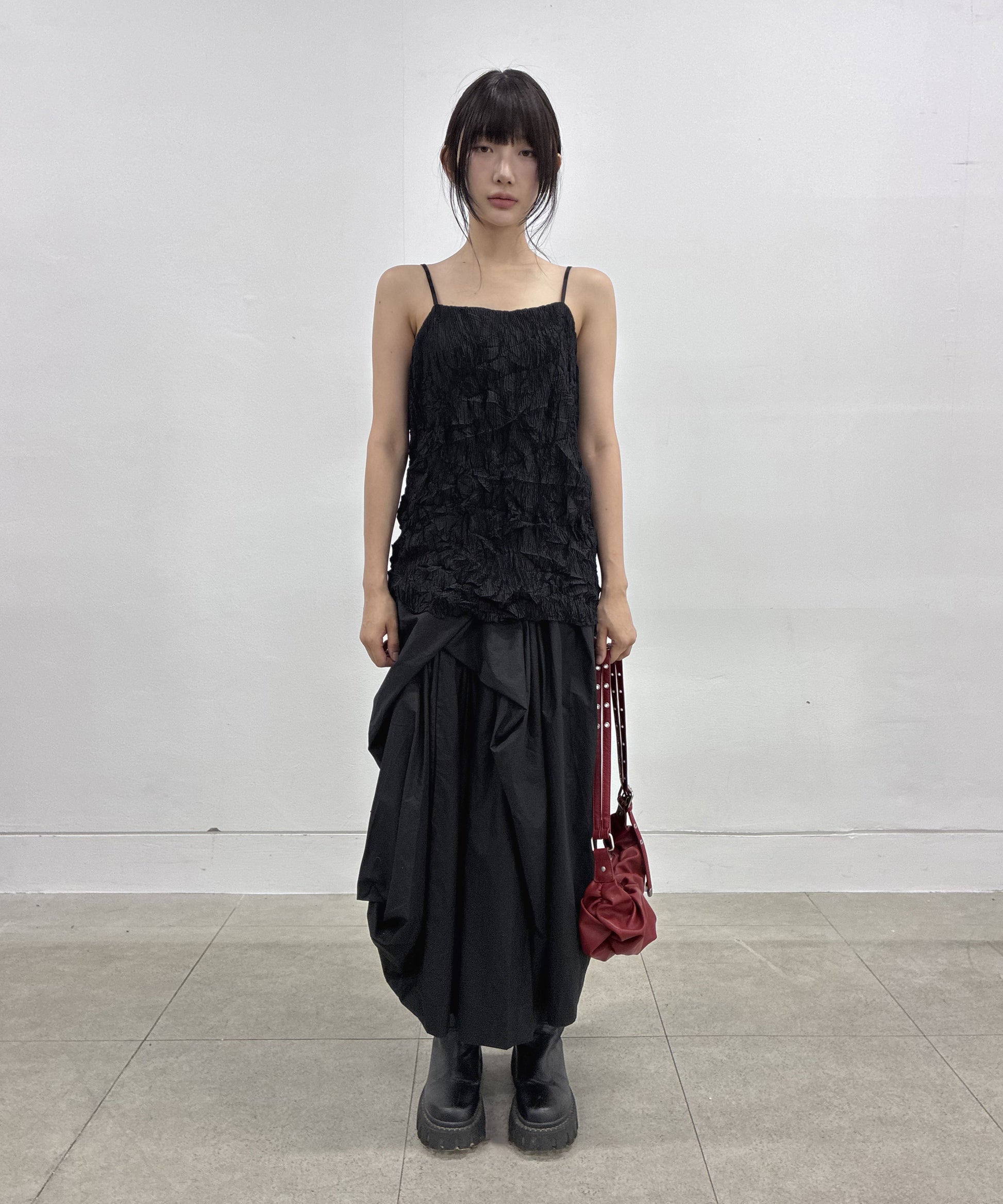 Organic Wrinkle Sleeveless (Black)