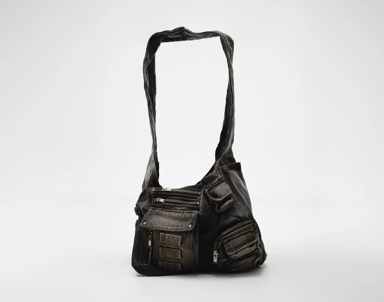 Rave Denim Bag (Dyed Black)
