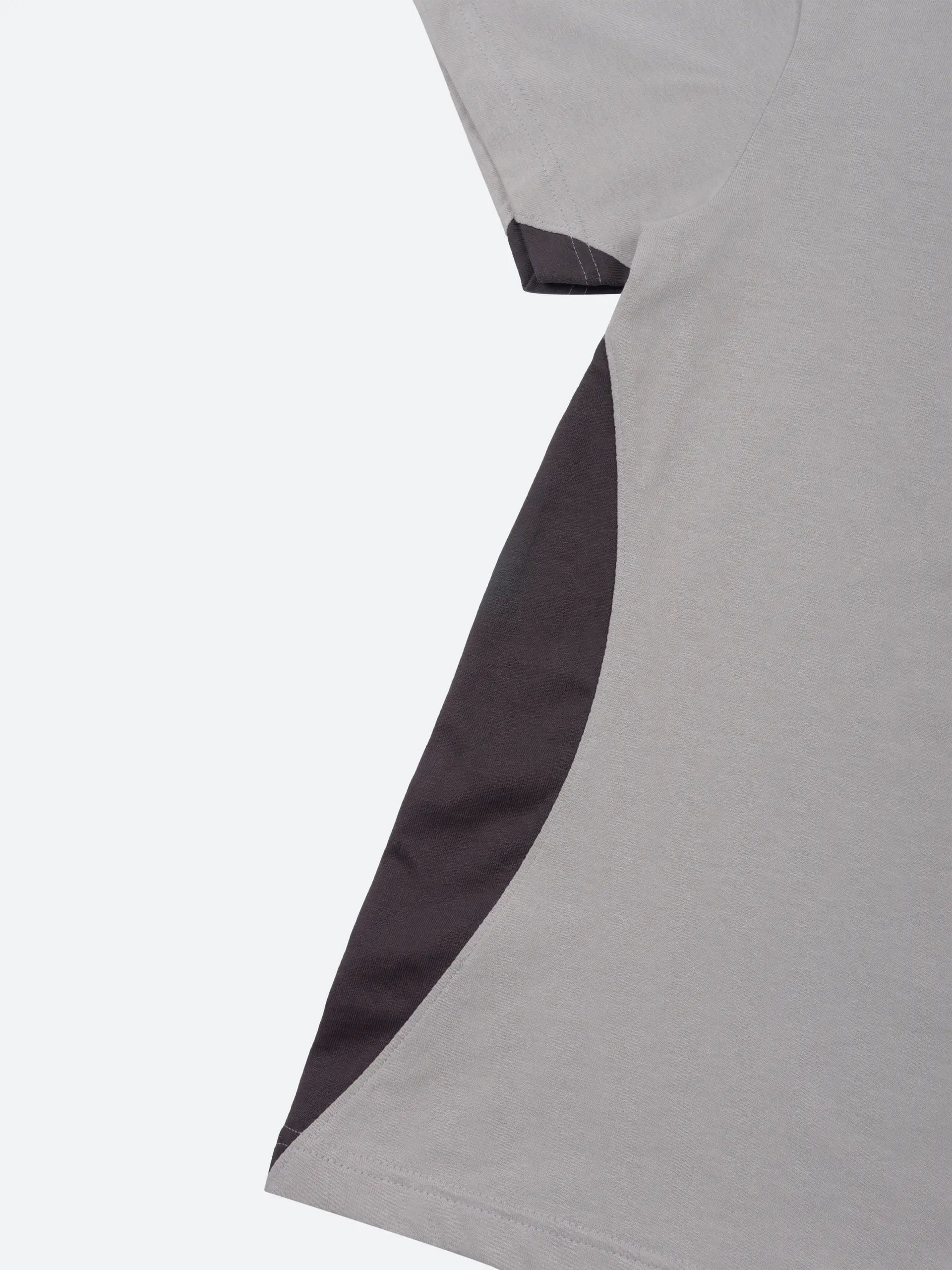 Light Gray Paneled T-Shirt