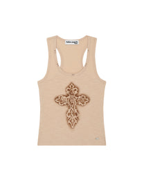 Cross Tank (Beige)