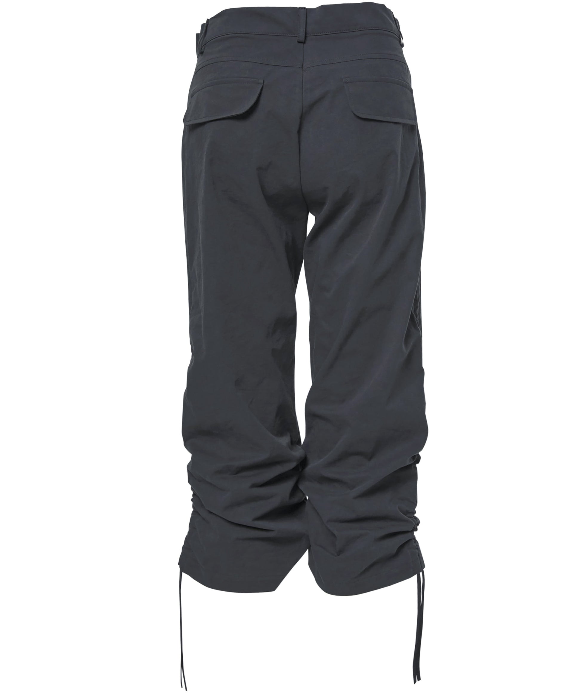 Structured Capri Pants (Dark Gray)