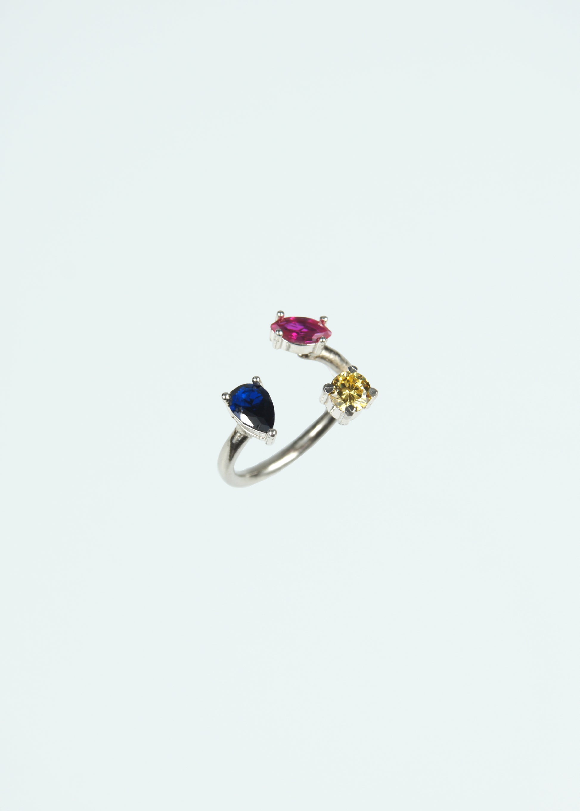 Frog Sparkle Silver Toe Ring