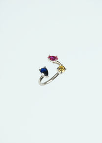 Frog Sparkle Silver Toe Ring