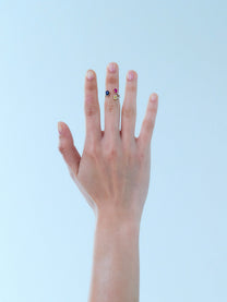 Frog Sparkle Silver Toe Ring