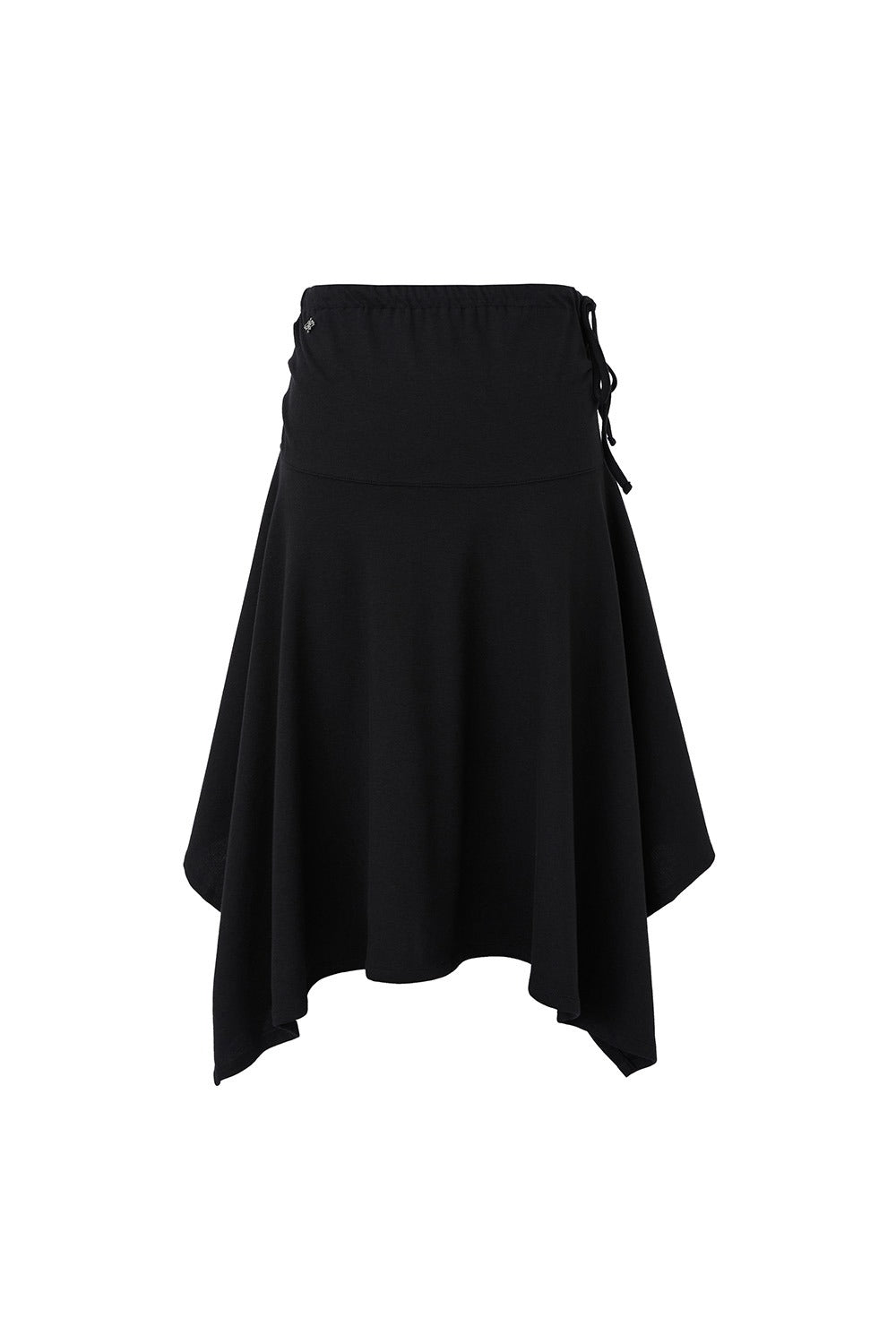 W - Asymmetric Shorts Skirt (Black)