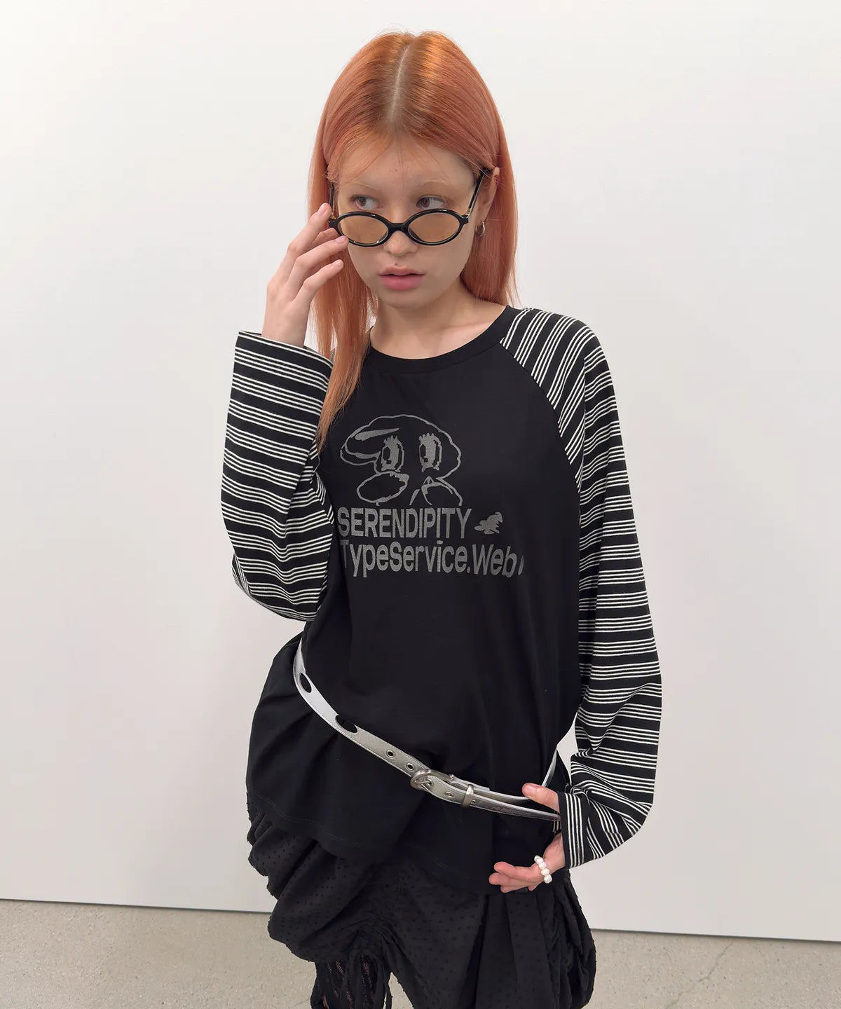 Buttoned Airbrush Top [Charcoal]