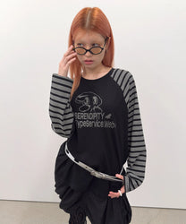 Buttoned Airbrush Top [Charcoal]