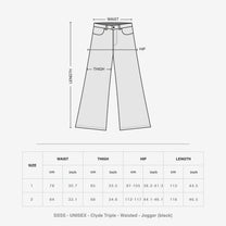 Clyde Triple Waisted Jogger (Black)