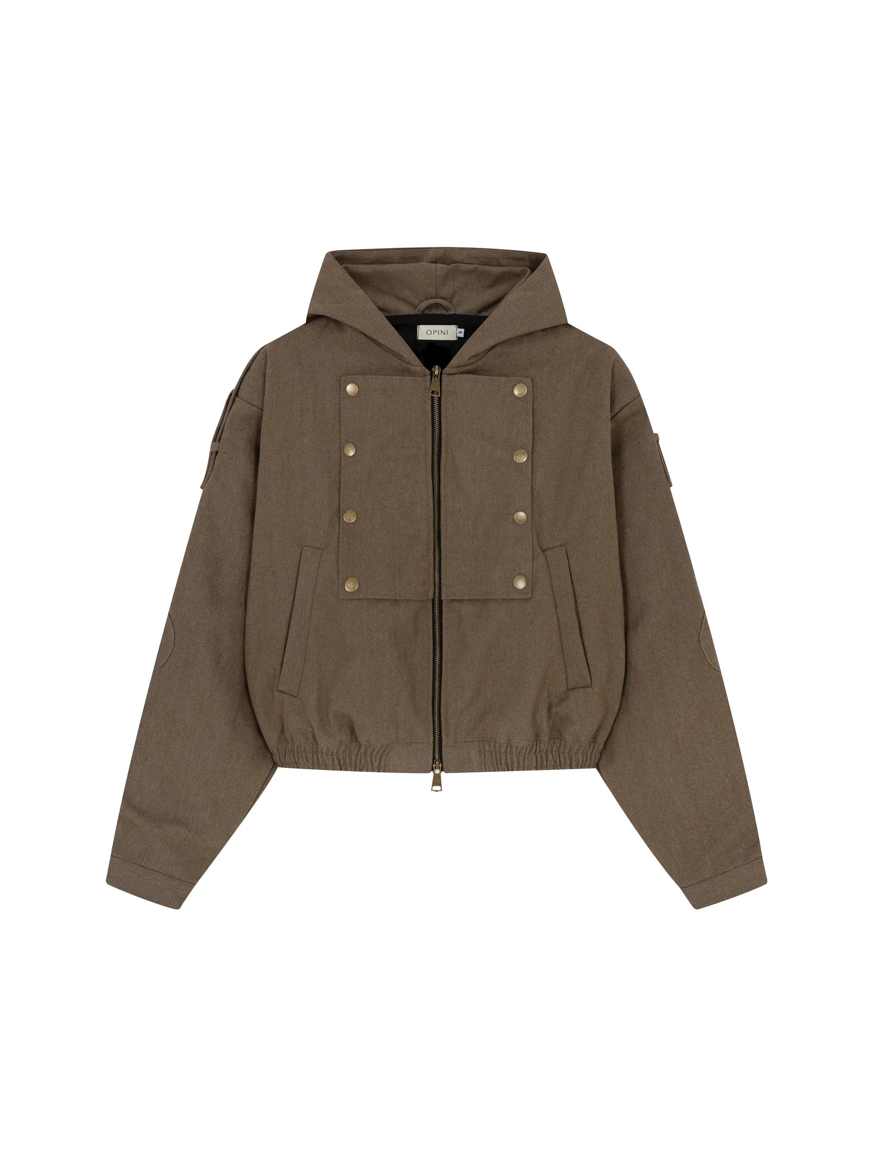 Hooded Work Jacket (Dark Brown)