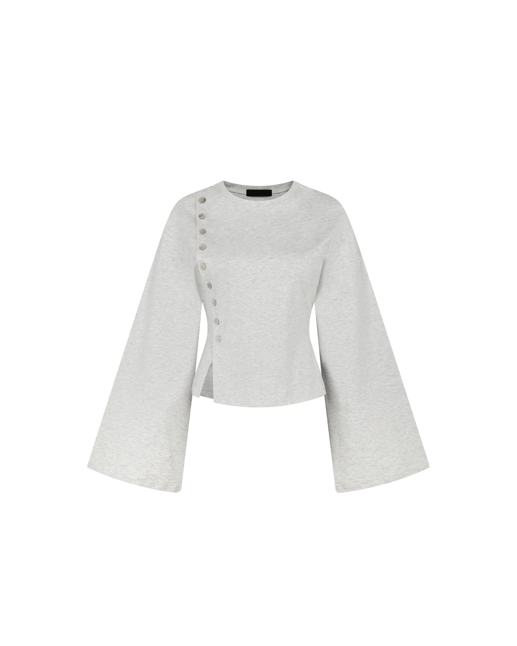 Flared Sleeve Top (Grey)