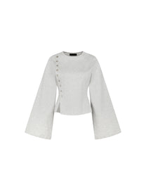 Flared Sleeve Top (Grey)